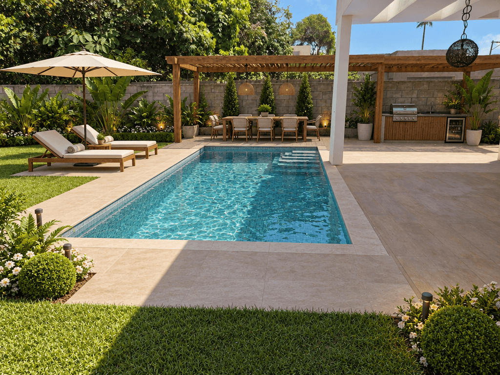 Yard design in Classic Garden style — photo by GenRoom AI