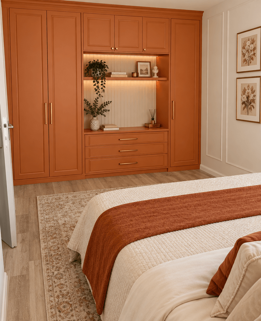 İç mekân tasarımı Neoclassic stili — Yatak Odası GenRoom AI