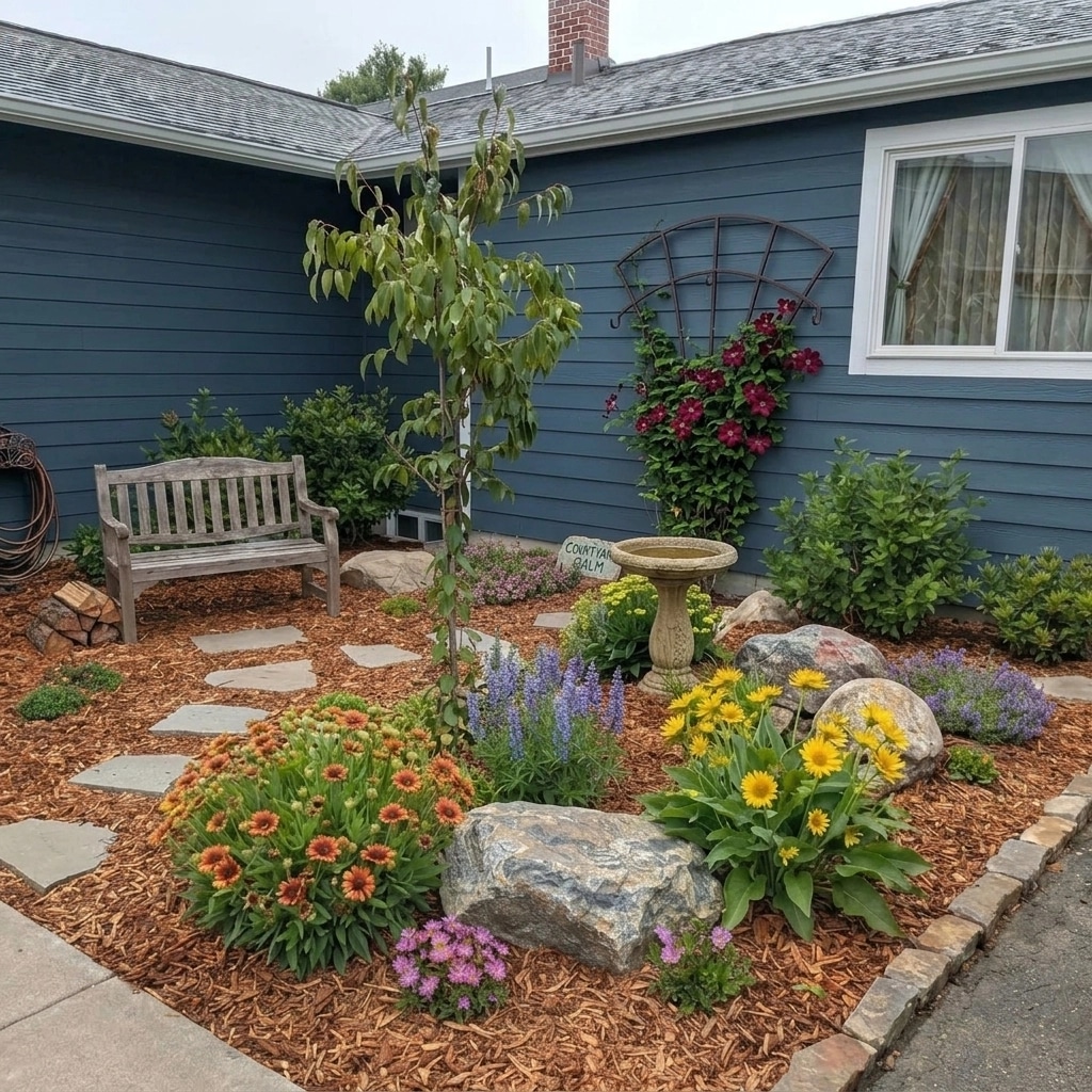 Landscape design in Eco Natural Garden style — Yard by GenRoom AI