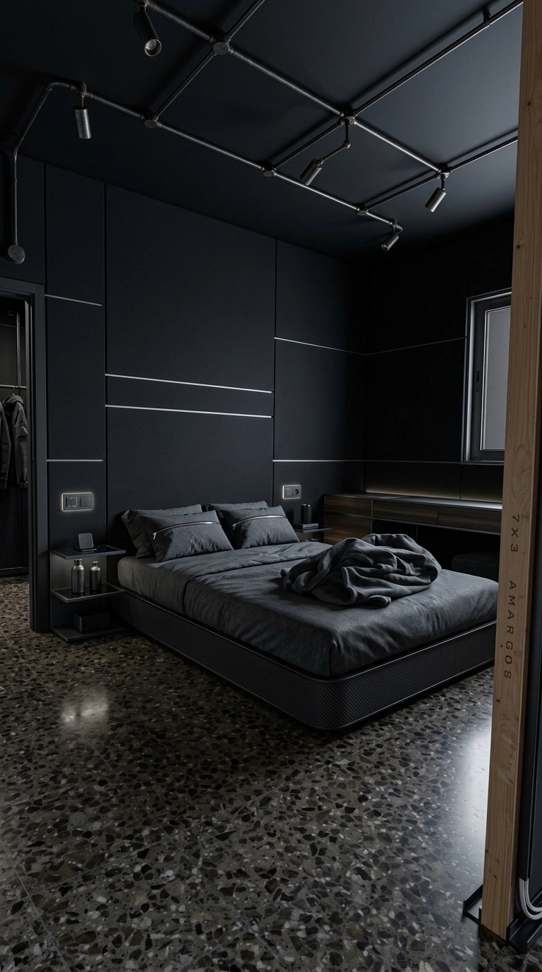Blacktec Bedroom design — interior photo by GenRoom AI