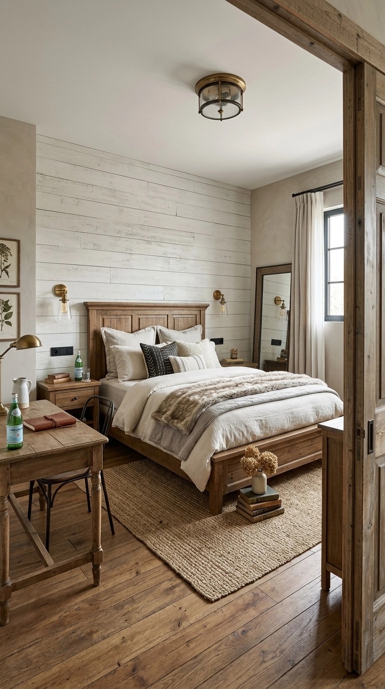 Interior design in Modern Farmhouse style — Bedroom by GenRoom AI