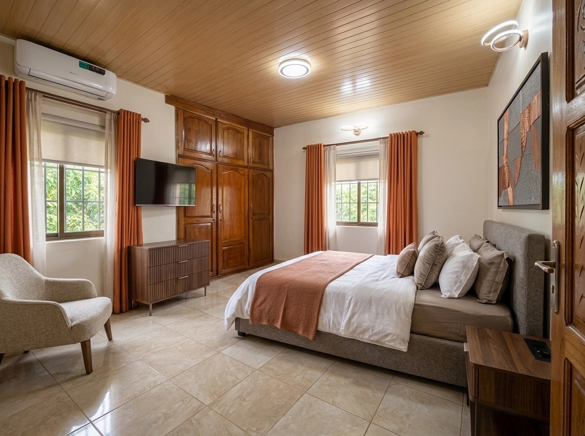 Contemporary Bedroom design — interior photo by GenRoom AI