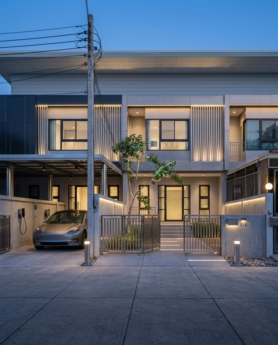 Hi-Tech Facade Facade design — facade photo by GenRoom AI