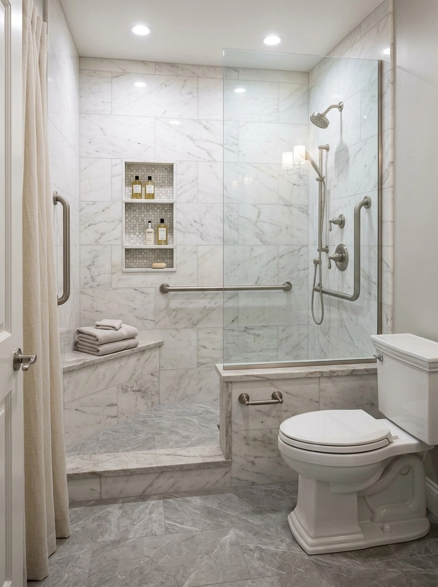 Interior design in Transitional style — Bathroom by GenRoom AI
