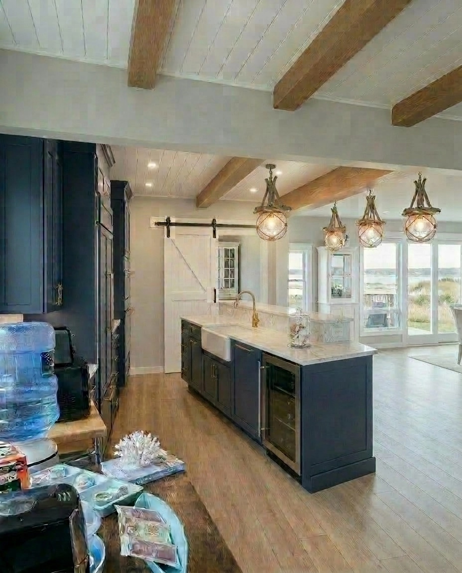 Interior design in Coastal / Hamptons style — Kitchen by GenRoom AI