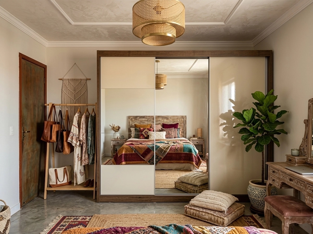 Bohemian Bedroom design — interior photo by GenRoom AI