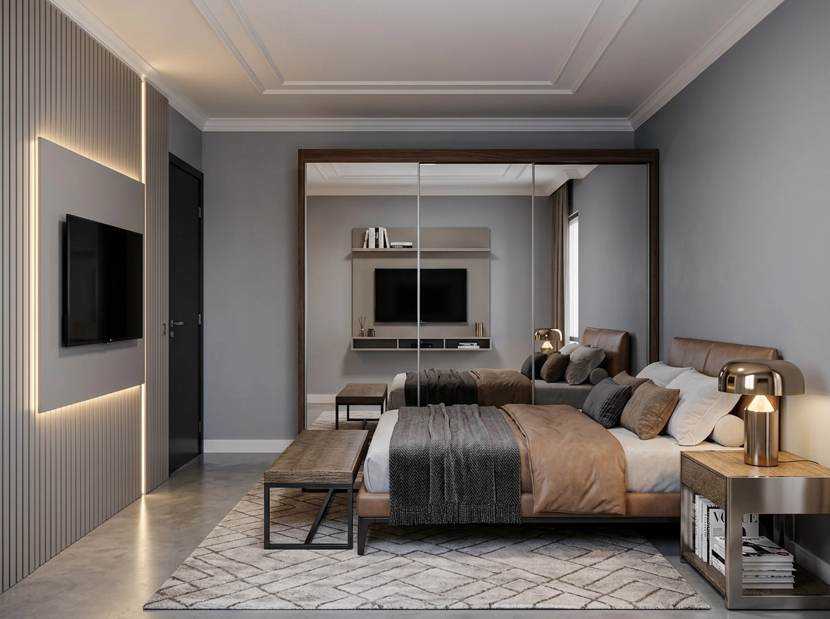 Contemporary Bedroom design — interior photo by GenRoom AI