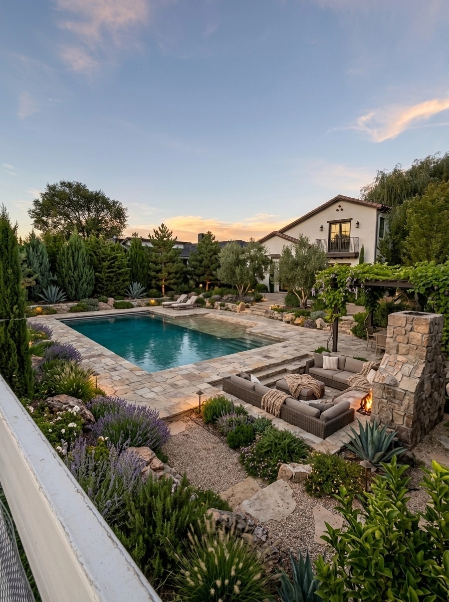 Mediterranean Yard Yard design — yard photo by GenRoom AI