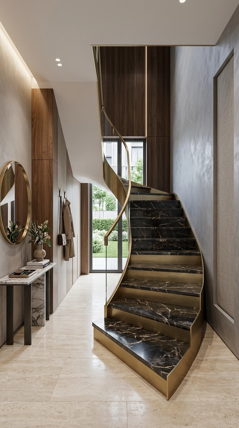Hallway interior in Contemporary style — photo by GenRoom AI