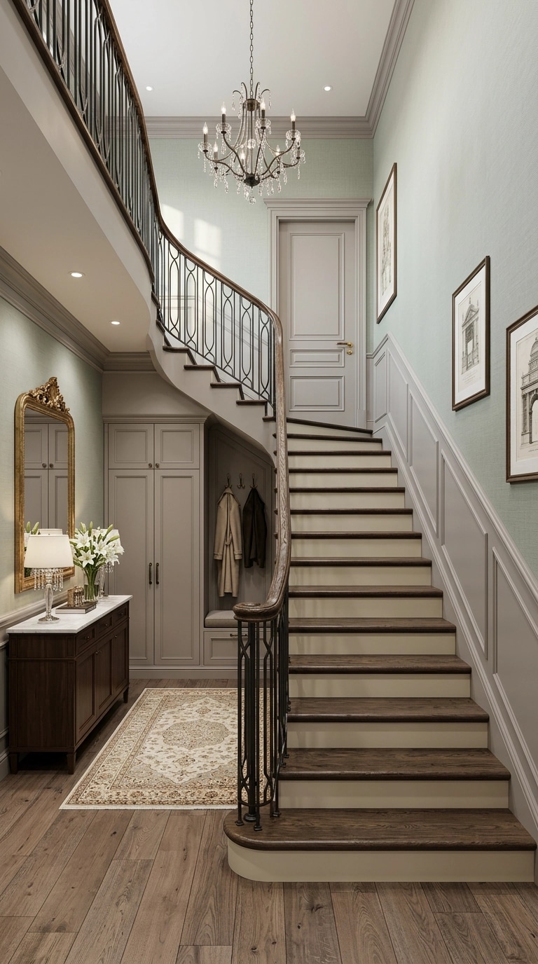 Hallway interior in Transitional style — photo by GenRoom AI