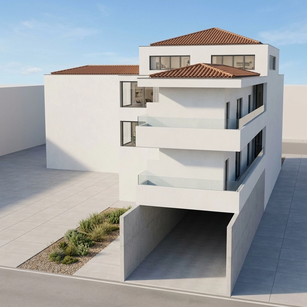 Minimalist Facade Facade design — facade photo by GenRoom AI