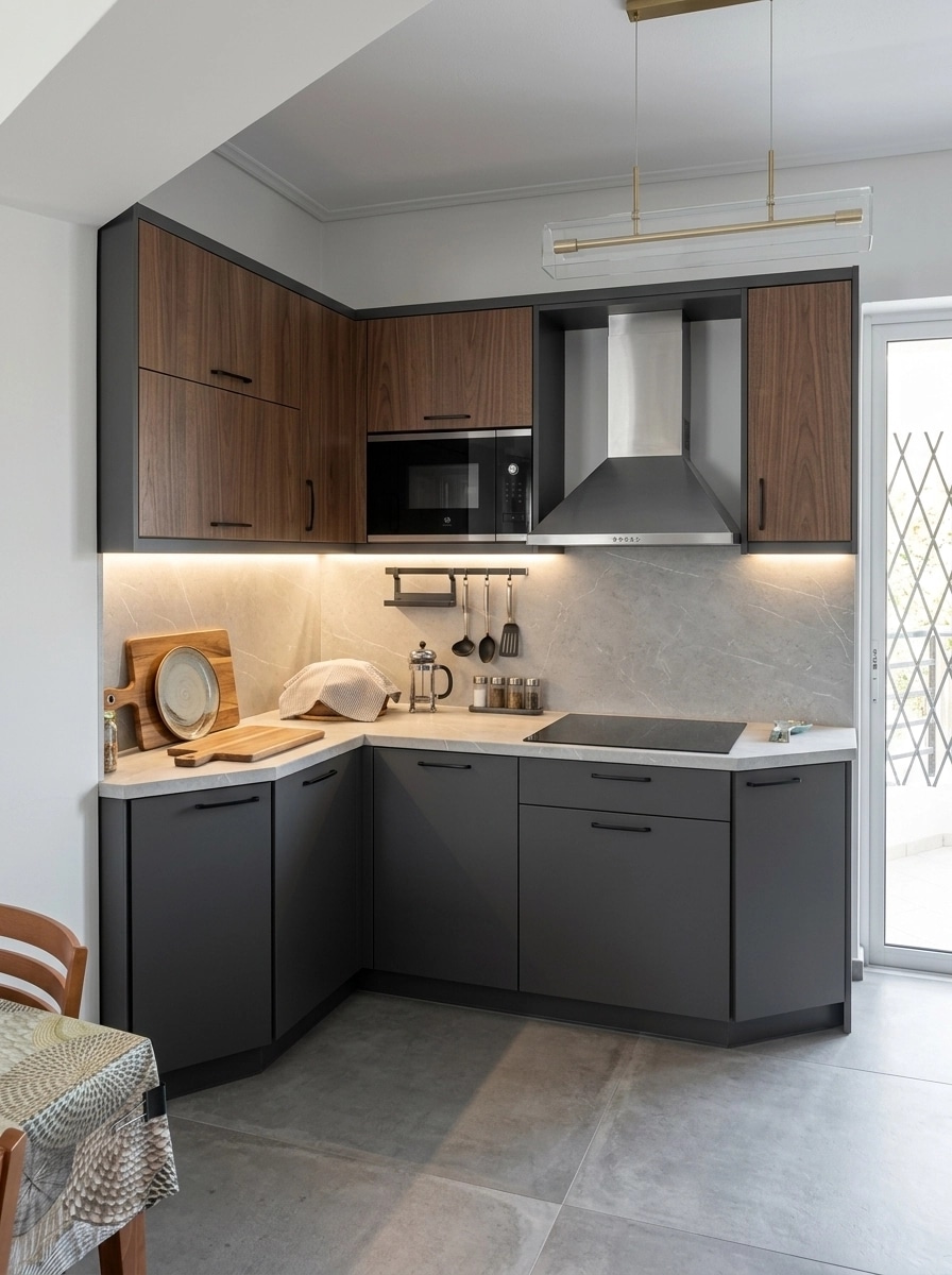 Interior design in Contemporary style — Kitchen by GenRoom AI