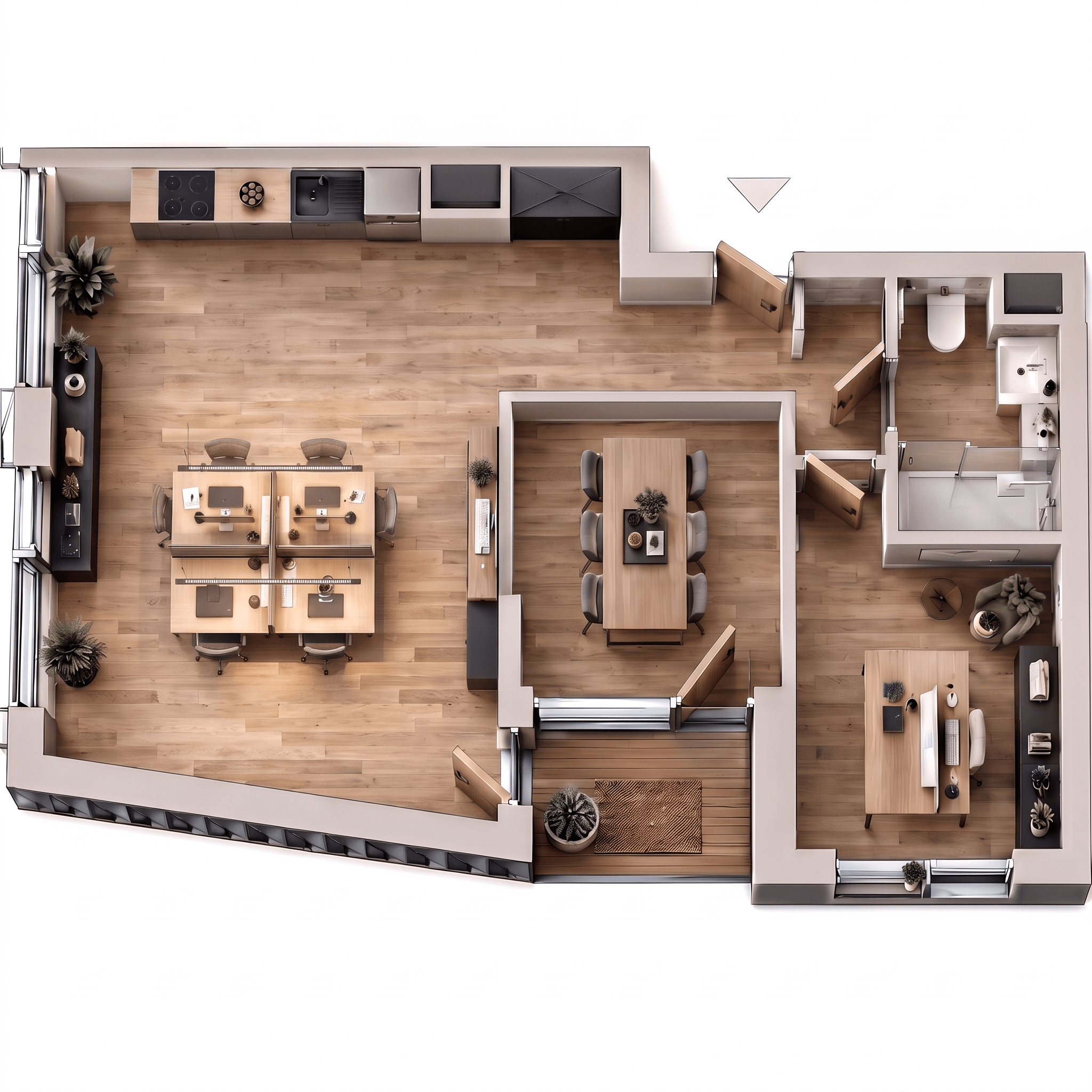 Interior design in Contemporary style — Living Room by GenRoom AI