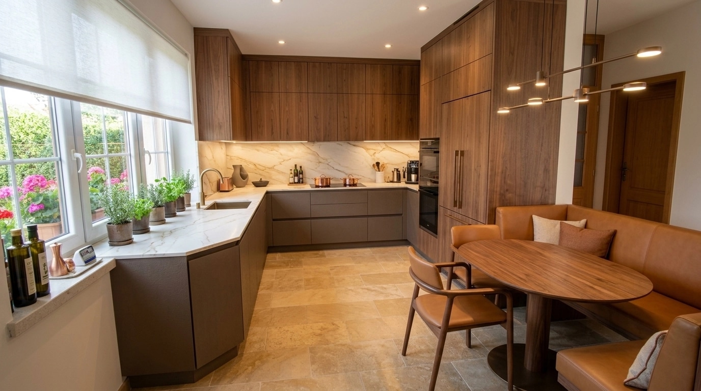 Interior design in Contemporary style — Kitchen by GenRoom AI