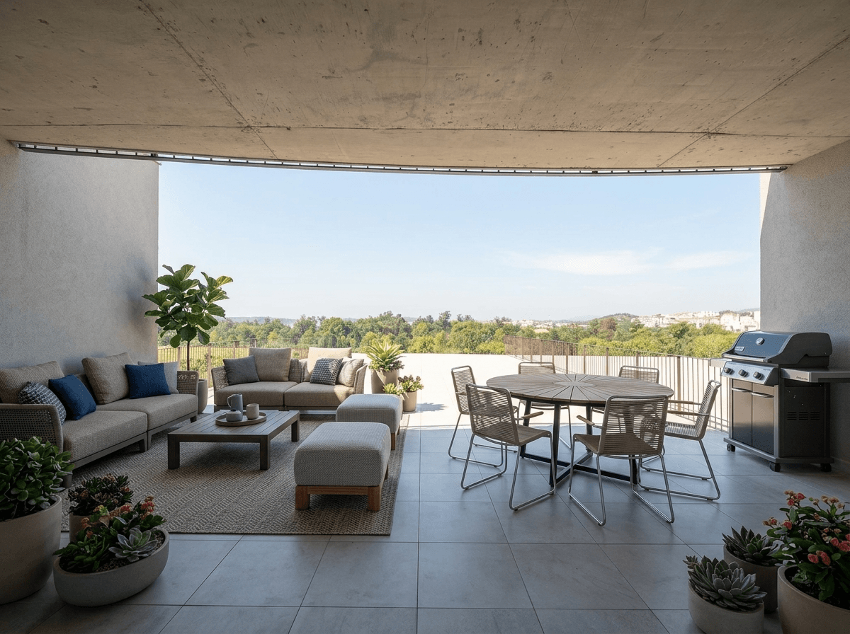 Interior design in Contemporary style — balcony by GenRoom AI
