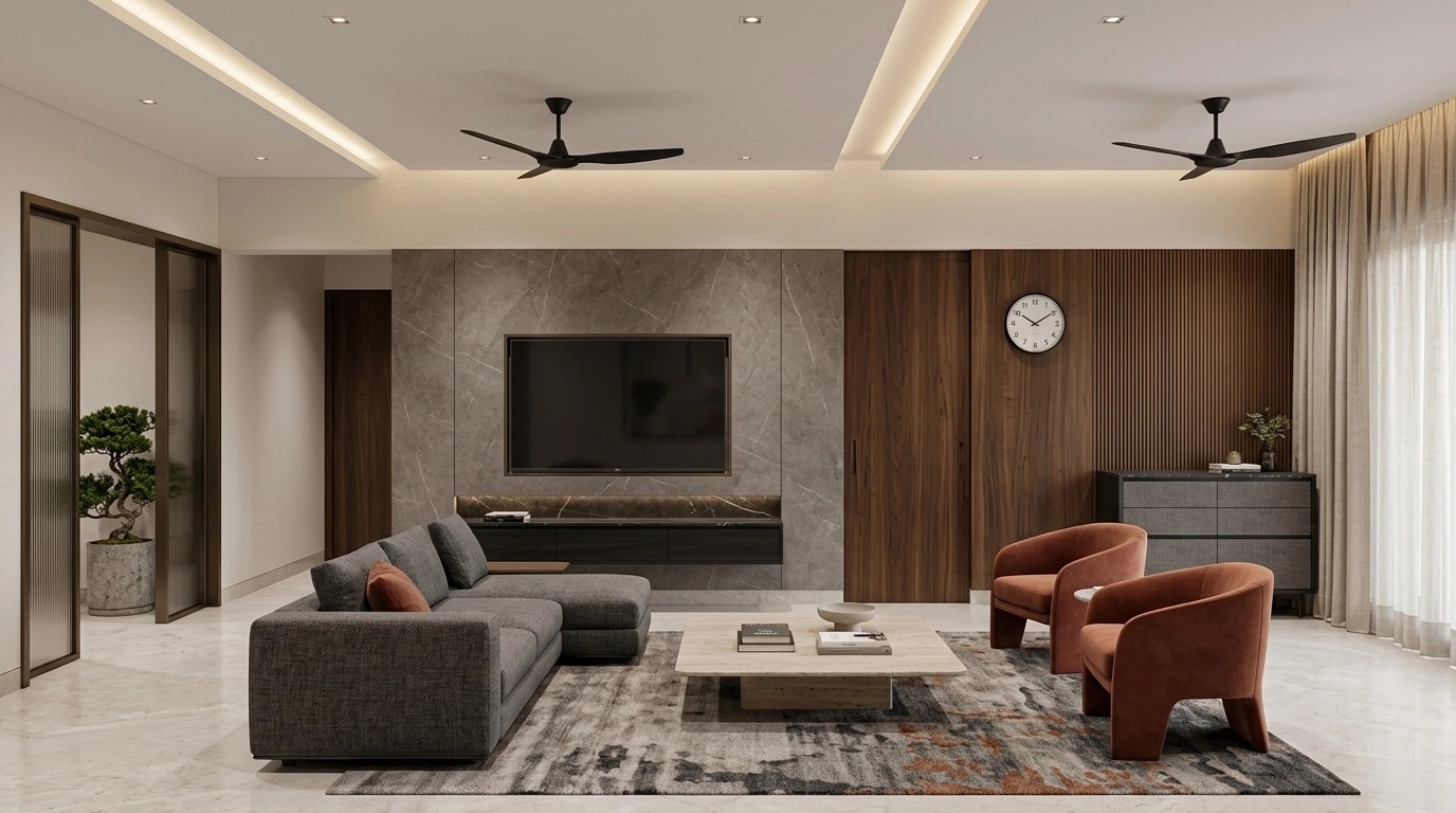 Interior design in Contemporary style — Living Room by GenRoom AI
