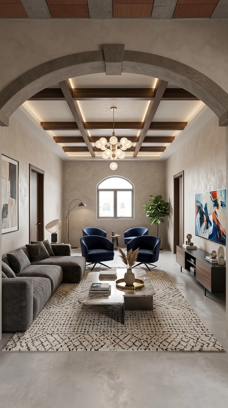 Interior design in Contemporary style — Living Room by GenRoom AI