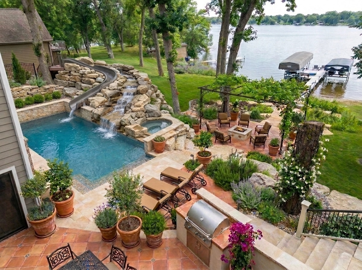 Mediterranean Yard Yard design — yard photo by GenRoom AI