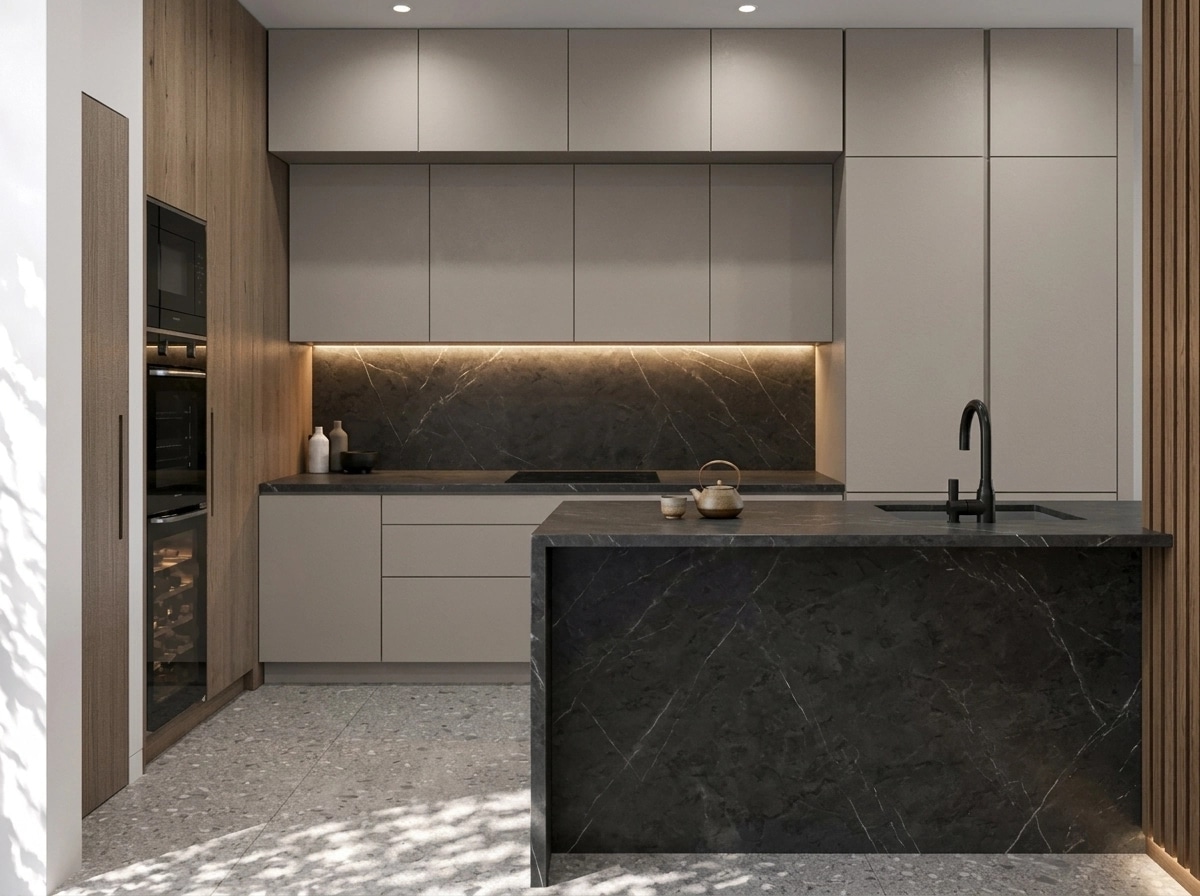 Minimalism Κουζίνα design — interior photo by GenRoom AI