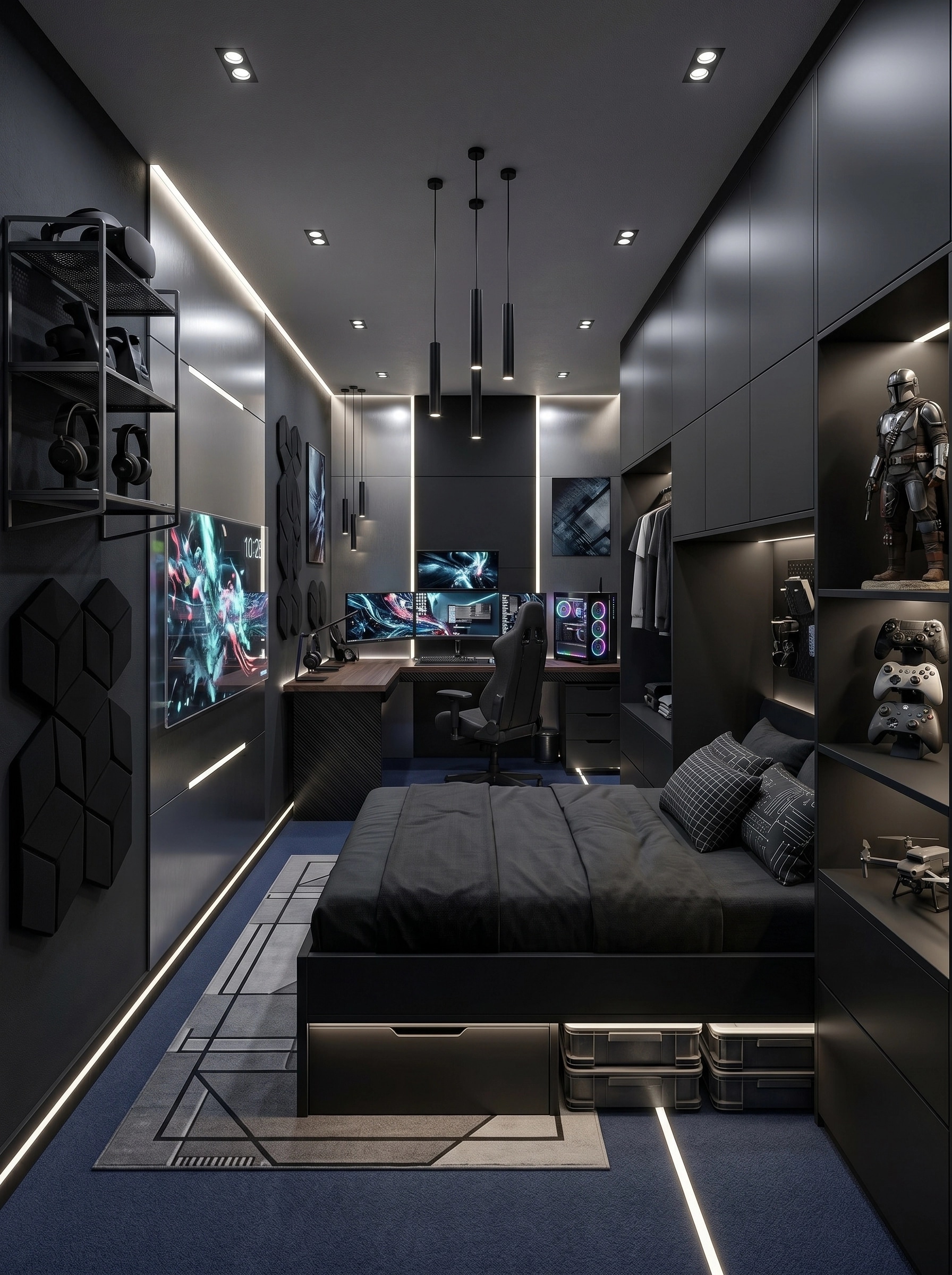 Blacktec Kids Room design — interior photo by GenRoom AI