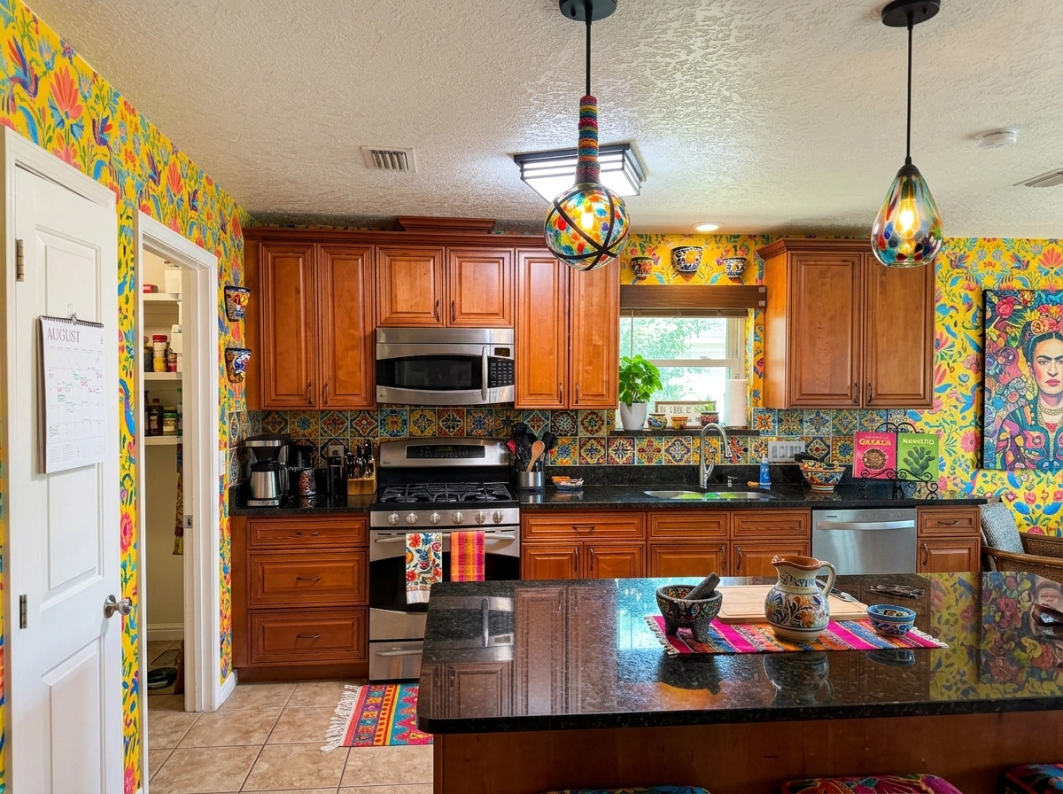 Kitchen interior in Eclectic style — photo by GenRoom AI