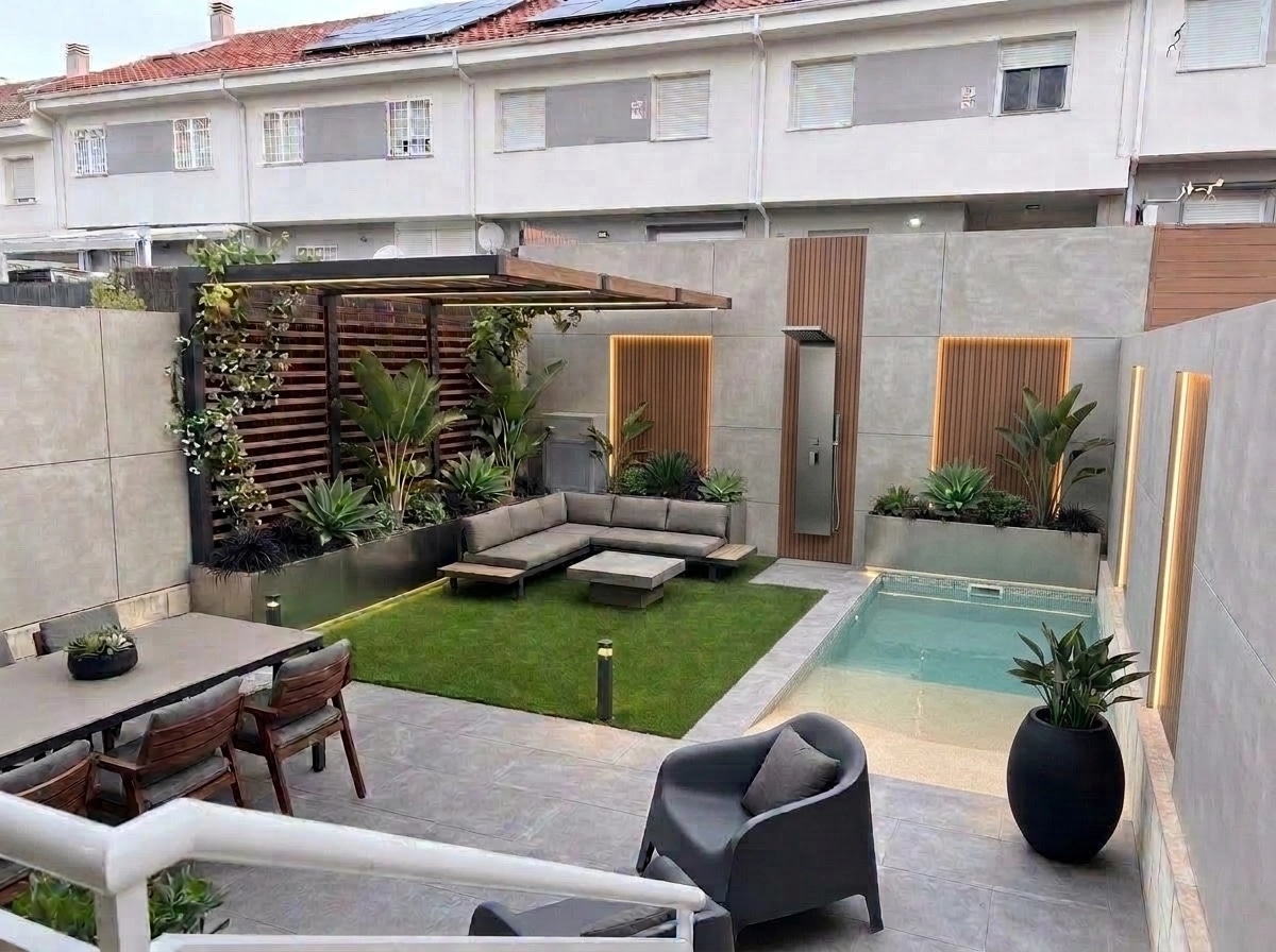 Landscape design in Contemporary Yard style — Yard by GenRoom AI
