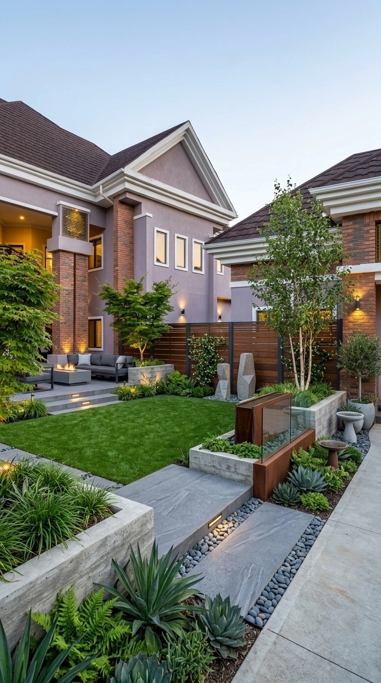 Landscape design in Contemporary Yard style — Yard by GenRoom AI