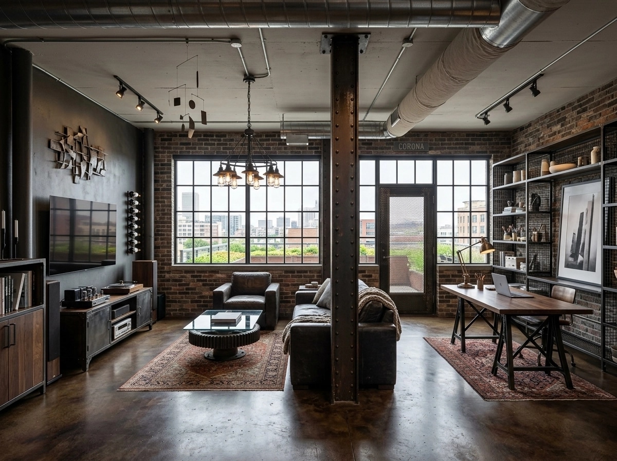 Interior design in Loft / Industrial style — other by GenRoom AI