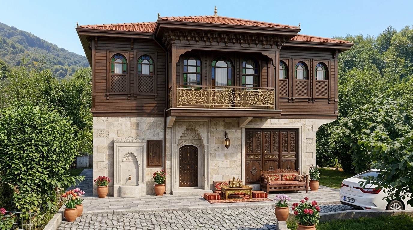 Facade design in Ottoman Facade style — photo by GenRoom AI