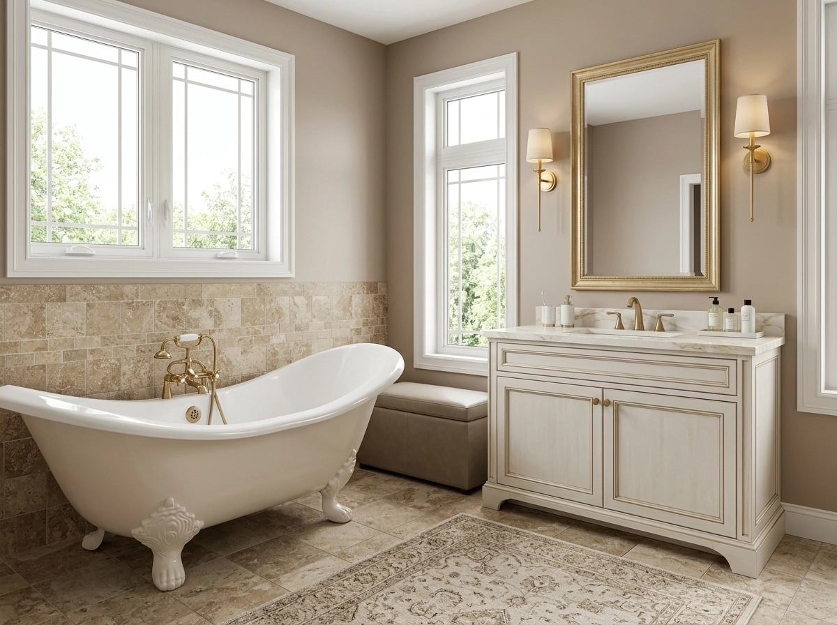 Interior design in Transitional style — Bathroom by GenRoom AI