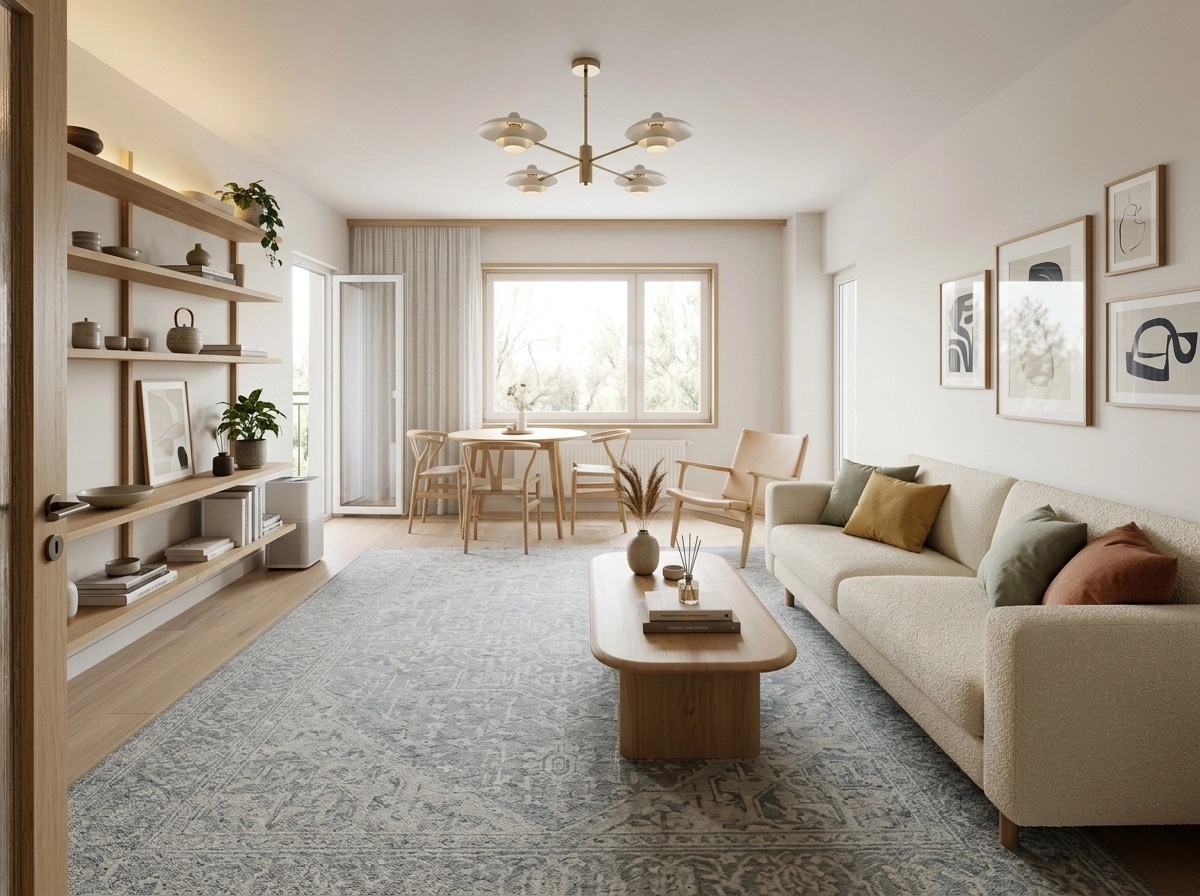 Scandinavian Living Room design — interior photo by GenRoom AI