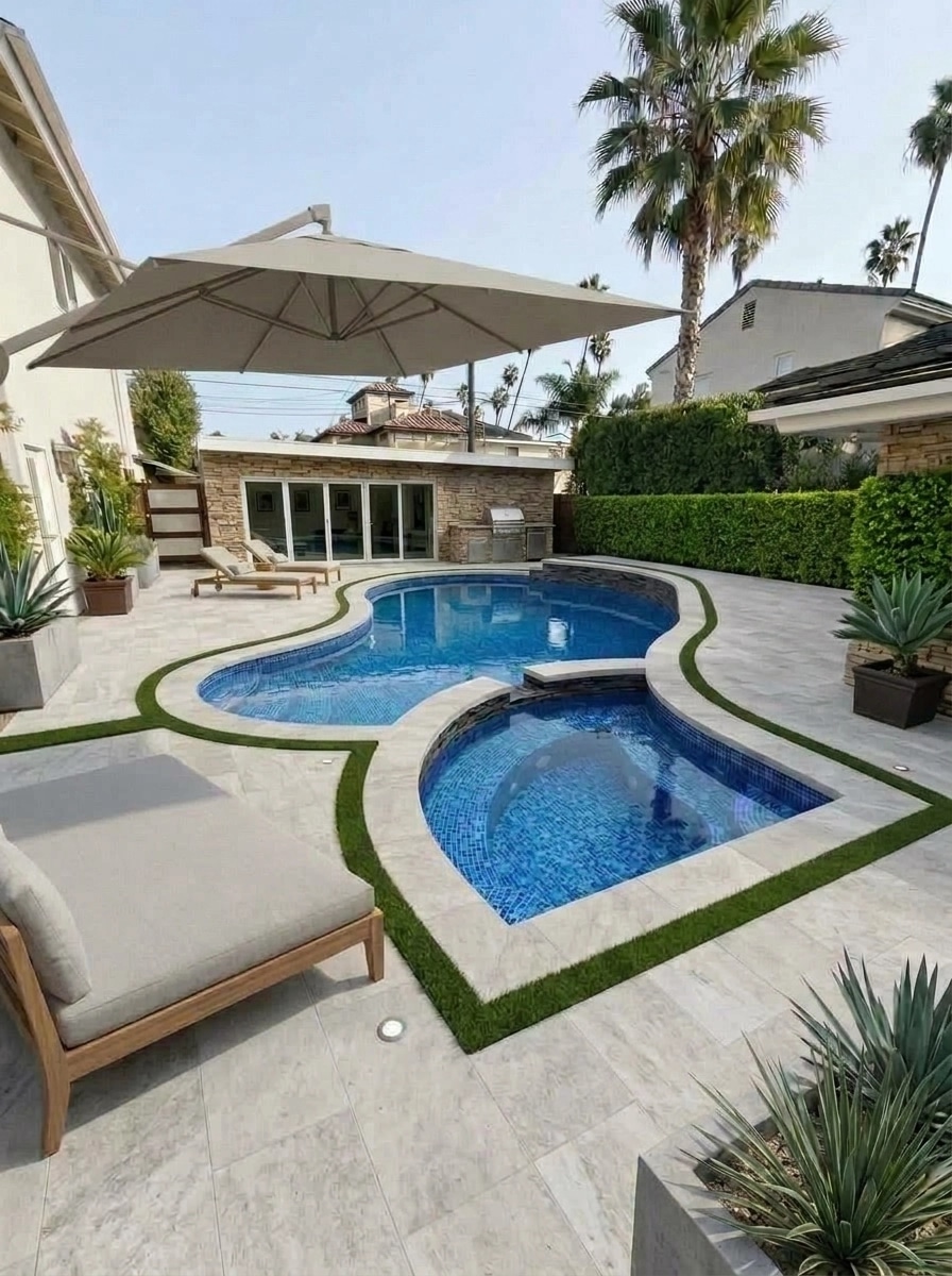 Landscape design in Minimalist Yard style — Yard by GenRoom AI