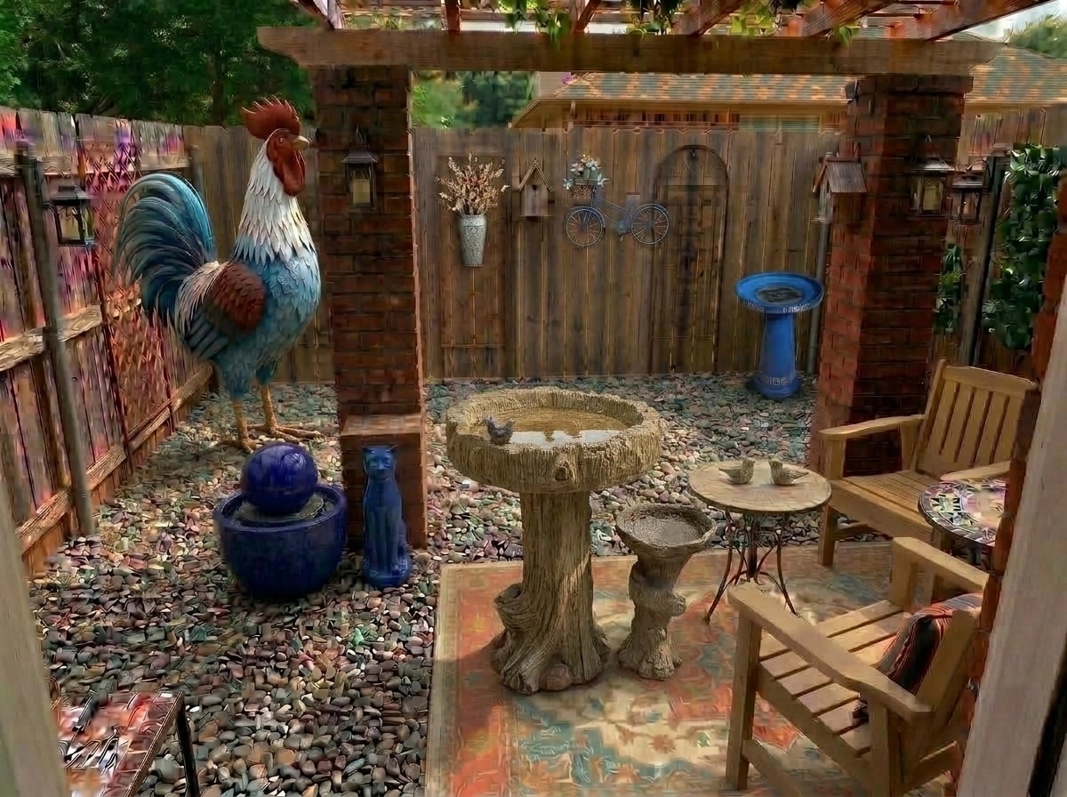 Landscape design in Mediterranean Yard style — Yard by GenRoom AI