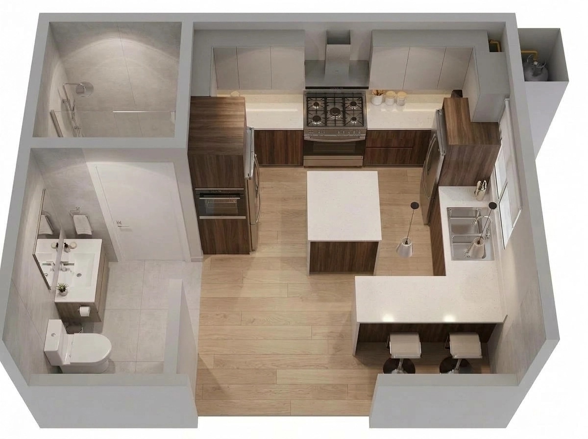 Interior design in Contemporary style — Living Room by GenRoom AI