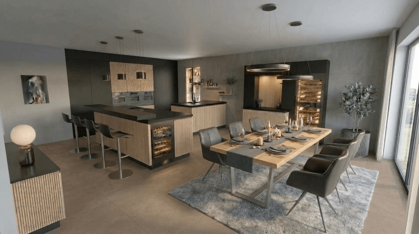 Kitchen interior in no_style style — photo by GenRoom AI