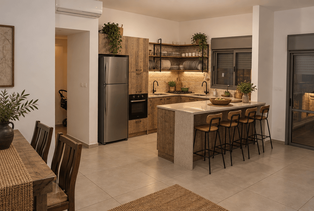 Design d'intérieur en style Rustic — Cuisine par GenRoom AI