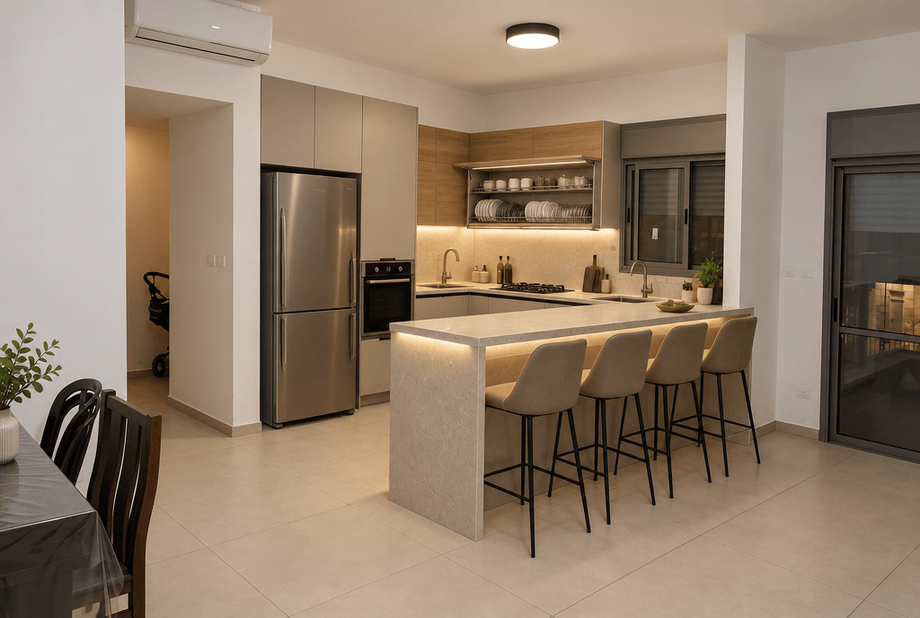 Interior design in Contemporary style — Kitchen by GenRoom AI