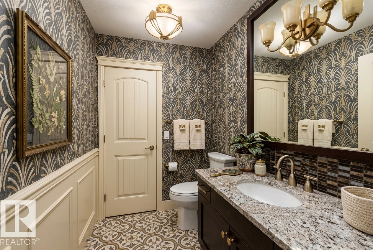 Bathroom interior in Eclectic style — photo by GenRoom AI
