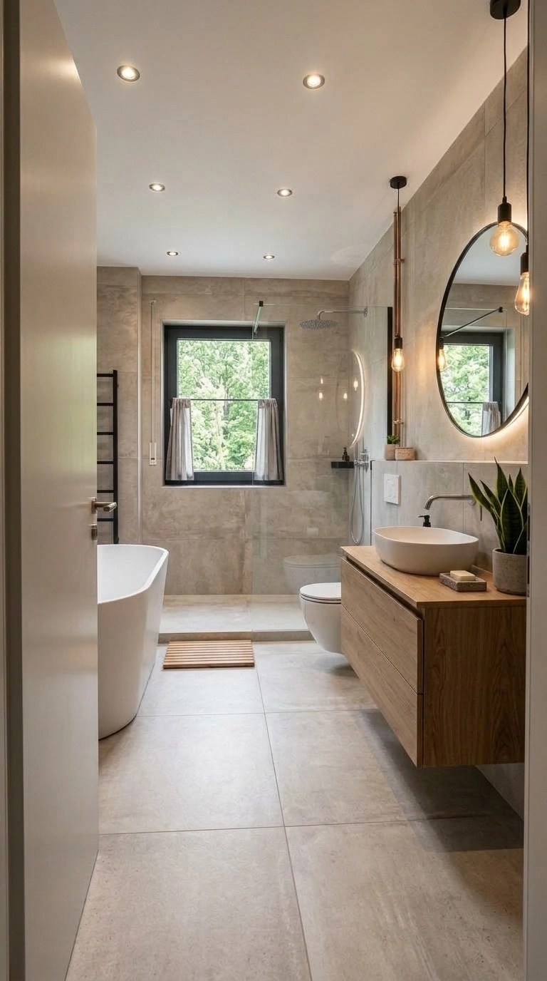 Bathroom interior in no_style style — photo by GenRoom AI