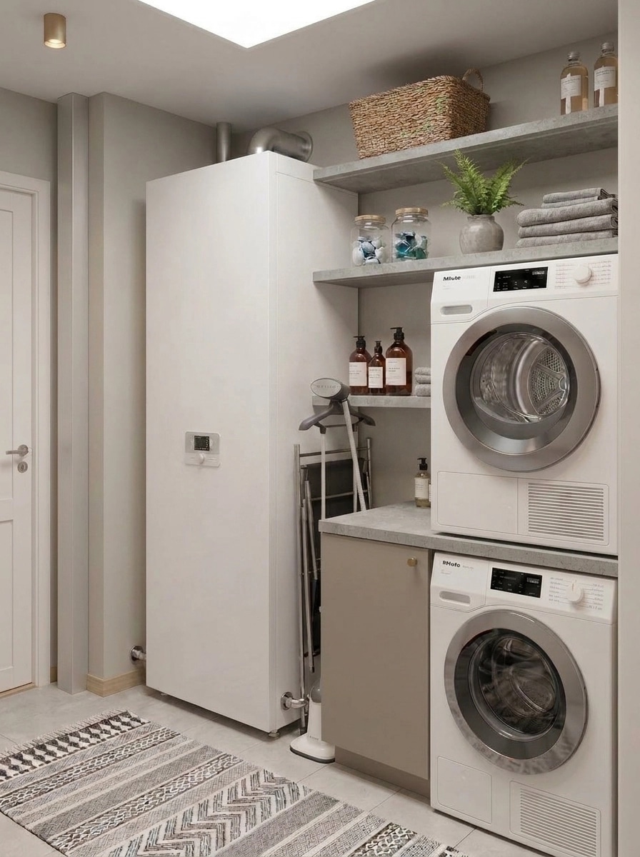 Interior design in Scandinavian style — laundry by GenRoom AI