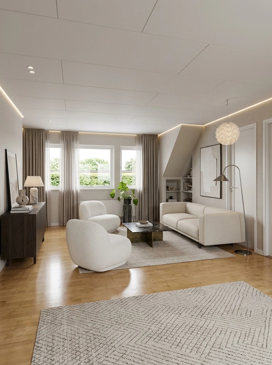 Interior design in Contemporary style — Living Room by GenRoom AI