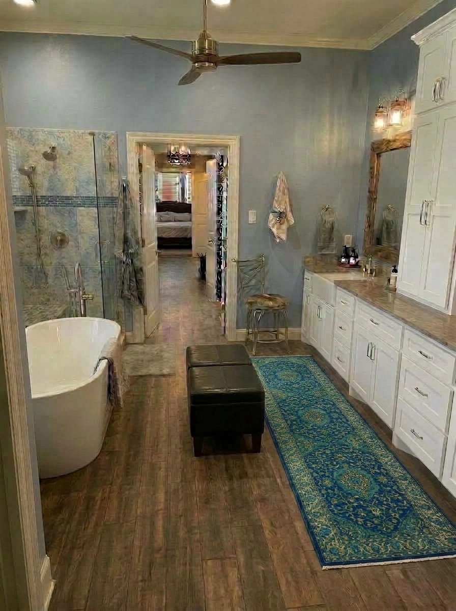 Interior design in Modern Farmhouse style — Bathroom by GenRoom AI