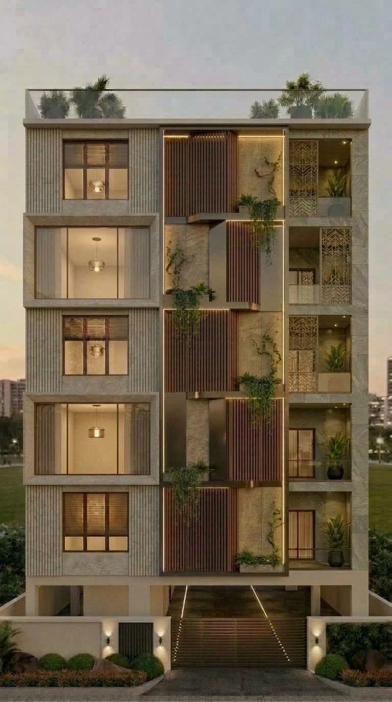Contemporary Facade Facade design — facade photo by GenRoom AI