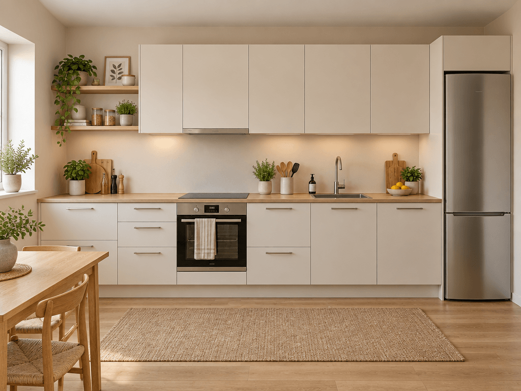 Kitchen interior in Scandinavian style — photo by GenRoom AI