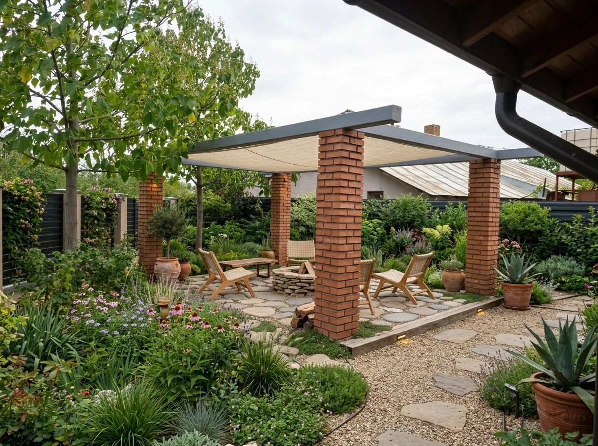 Landscape design in Eco Natural Garden style — Yard by GenRoom AI