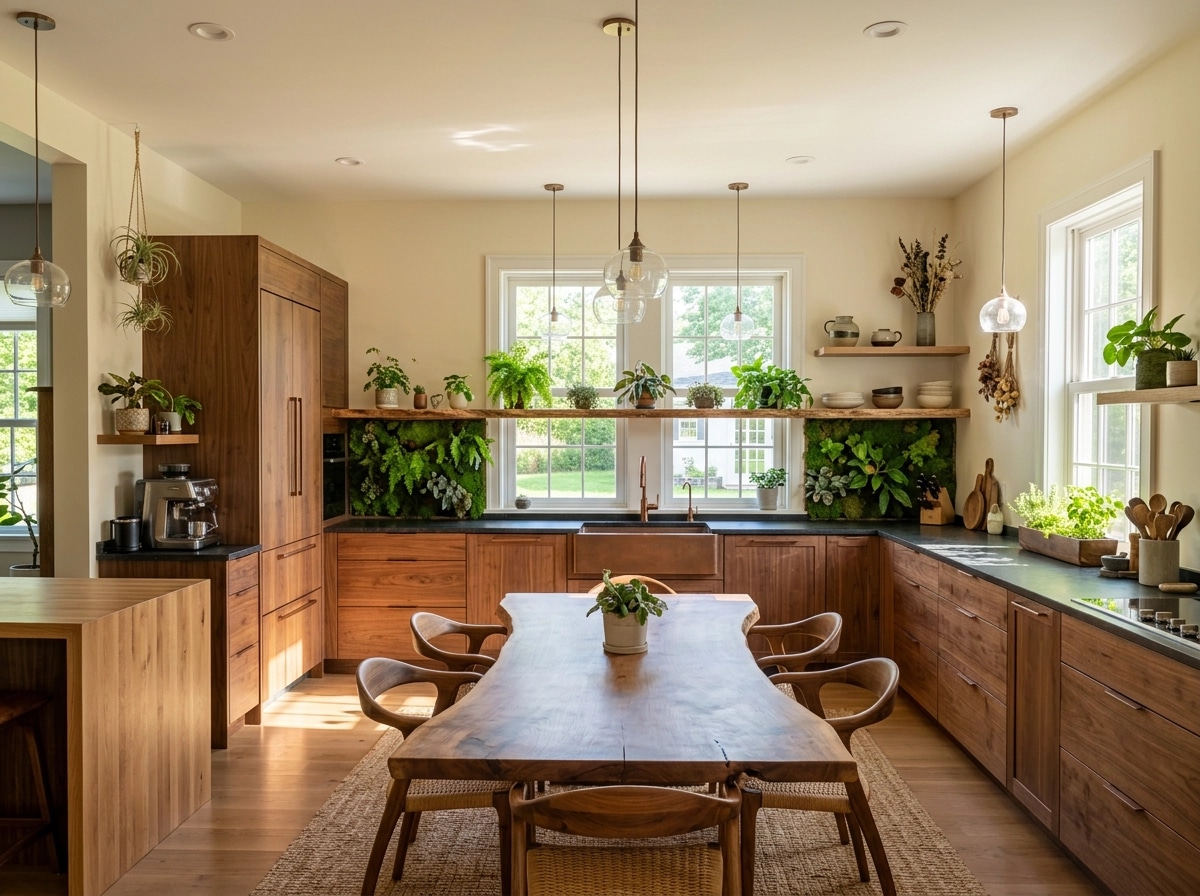 Interior design in Biophilic style — Kitchen by GenRoom AI