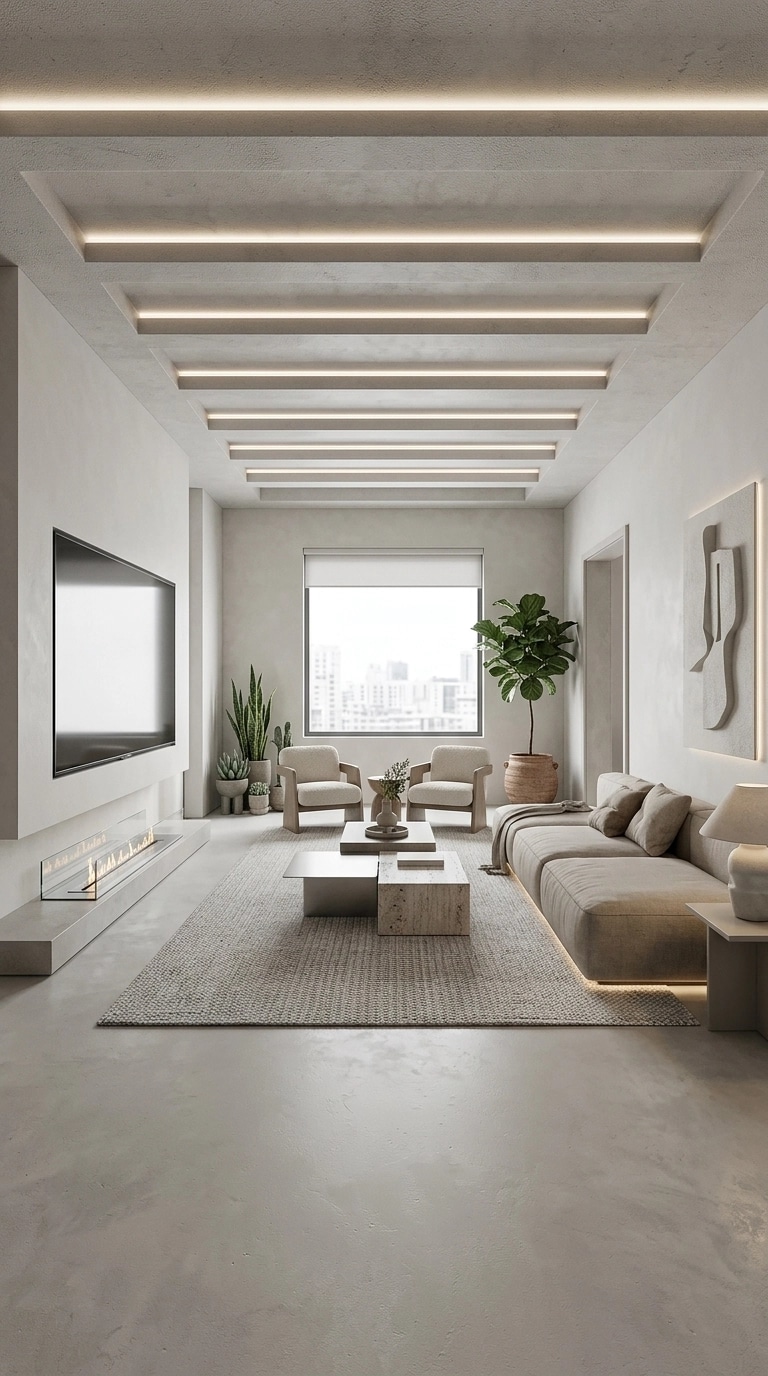 Minimalism Living Room design — interior photo by GenRoom AI