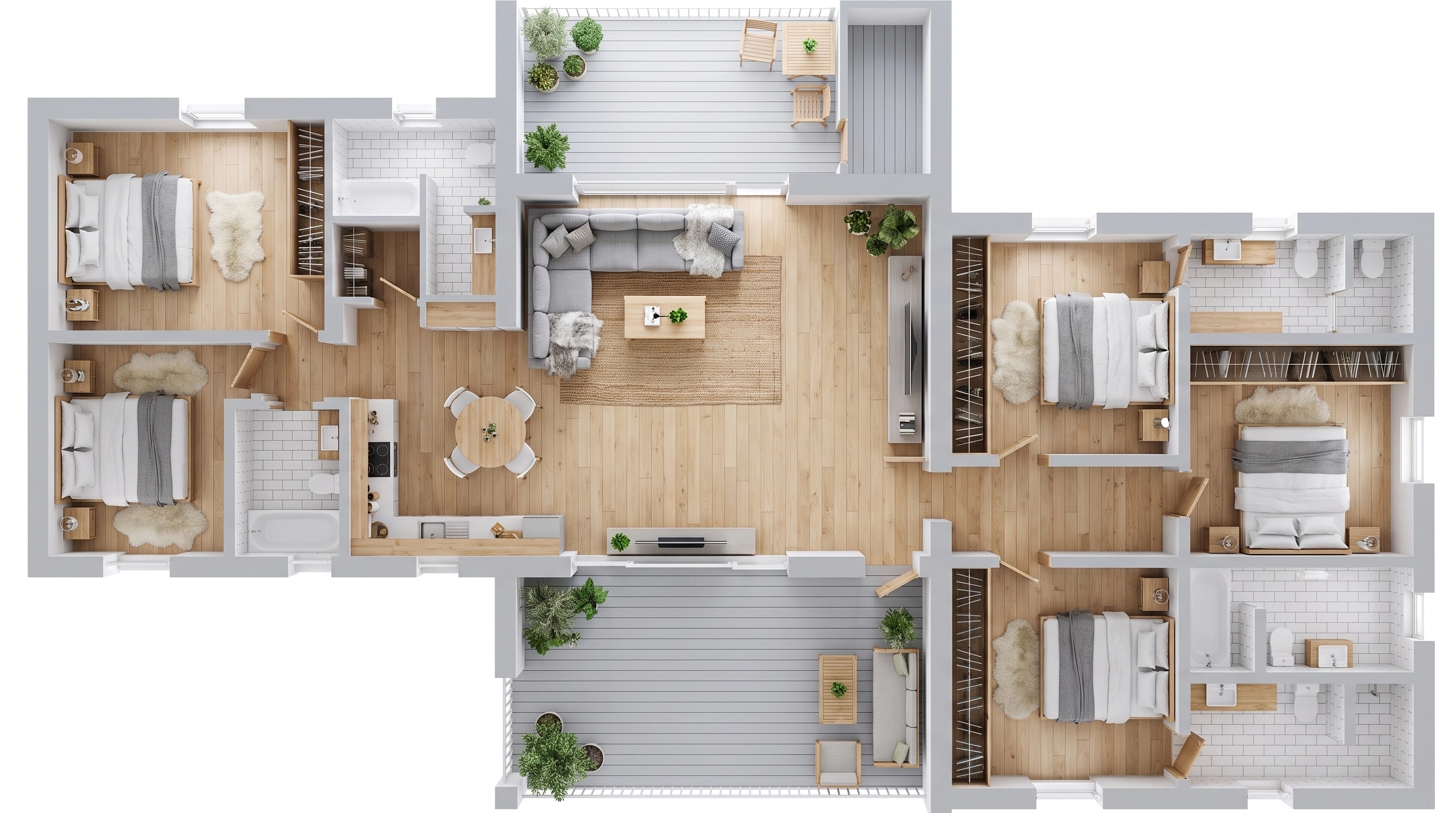 Interior design in Scandinavian style — Living Room by GenRoom AI