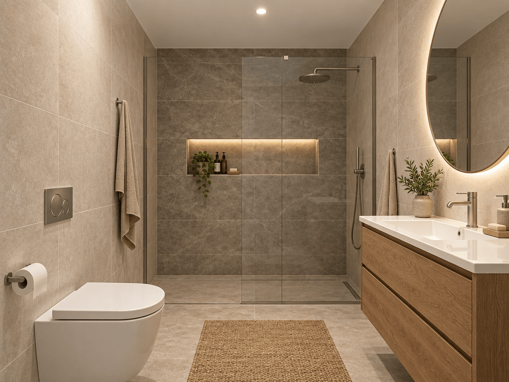 Bathroom interior in no_style style — photo by GenRoom AI