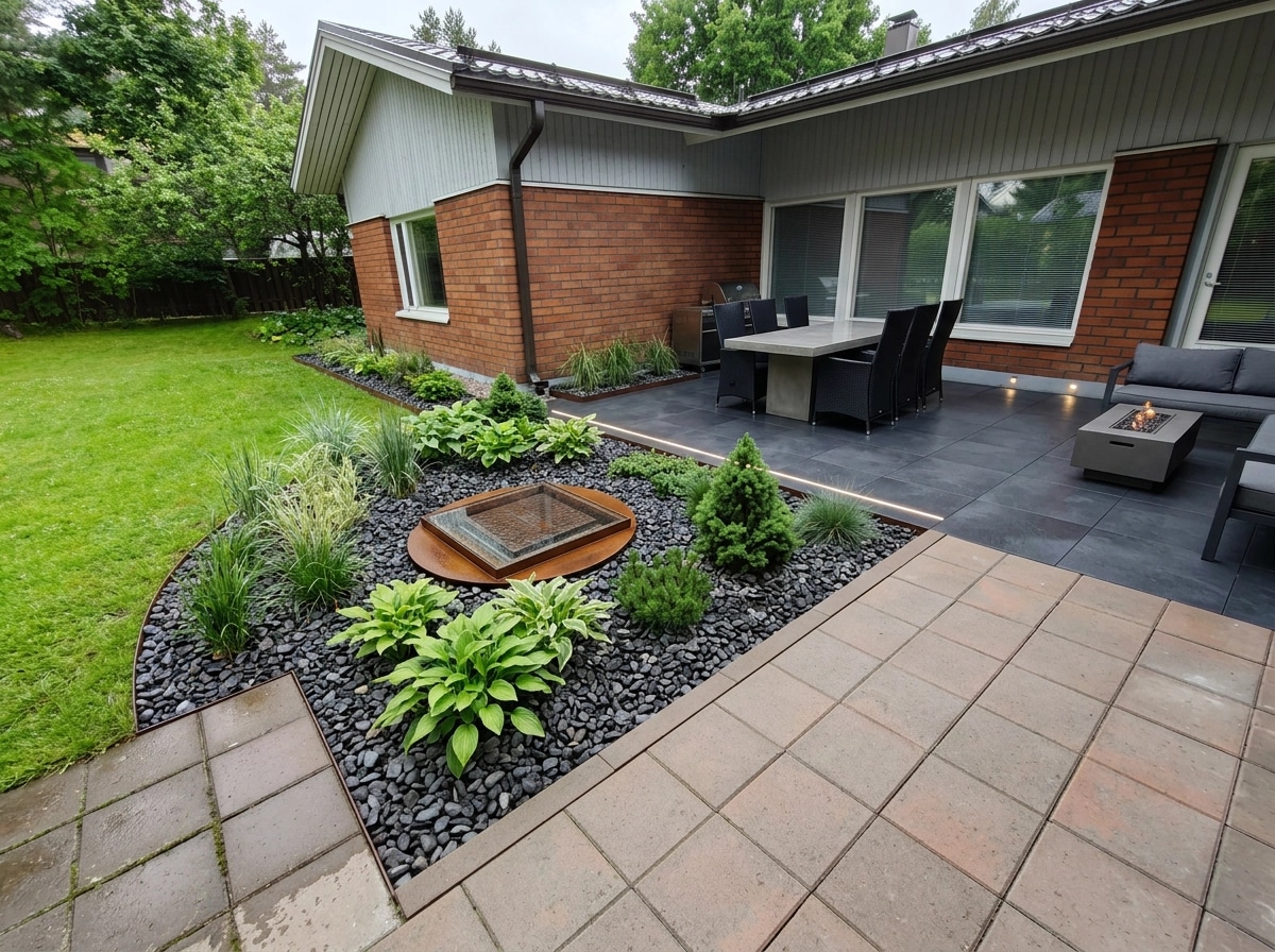 Landscape design in Contemporary Yard style — Yard by GenRoom AI